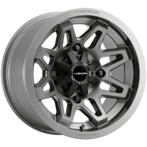 Vision Wheel ATV – 416 416/416X 2021 – Gunmetal – 12″x7″ – All weather Wheels – 416-127110GM4